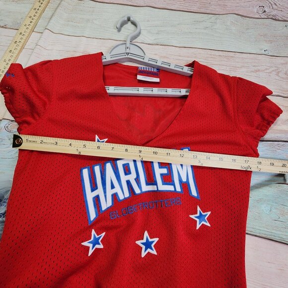 Harlem Globetrotters Womens Medium V Neck Jersey Dress Embroidered Logo - Picture 11 of 12